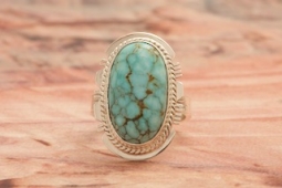 Genuine Number 8 Mine Turquoise Native American Ring